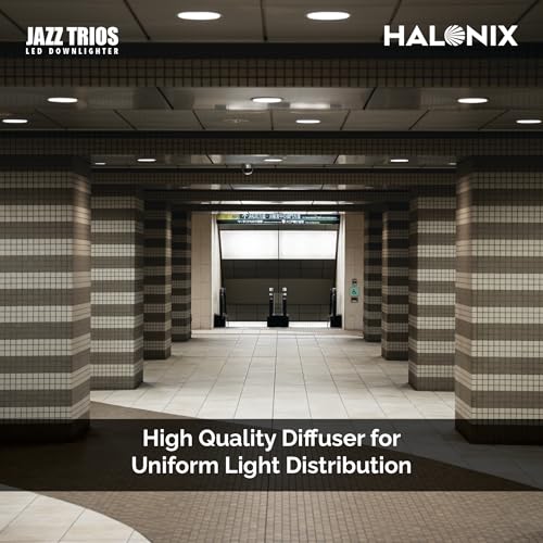 Halonix 18W Jazz Multi-Color 3 in 1 Ceiling Light | Cutout-6 inch| Recessed Ceiling Light | Led Recessed Downlighter | Color-White,Off White,Yellow| Pack 10 - Image 3