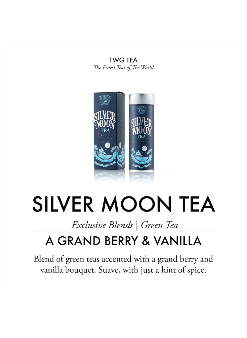 TWG Tea Silver Moon Tea | Loose Leaf Green Tea Blend in Haute Couture Tea Tin Gift, 100g - Image 3
