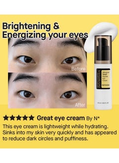 CARVENCHY 2 Pcs Advanced Snail Peptide Eye Cream  A 72% Snail Secretion Filtrate, Peptide and Niacinamide based eye cream，Brightening eye cream for fine lines and dark circles with Snail Mucin and Niacinamide.  - Image 5