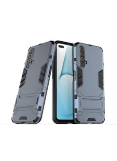 HuHa Case Cover For Realme X50 5G PC + TPU Shockproof Protective Case with Holder Navy 