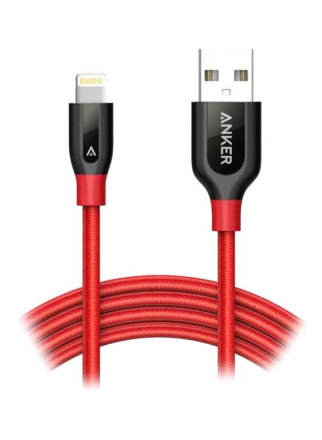 Anker Cable For iPhone 0.9M/ 3Ft A8121H92 Red - Image 1
