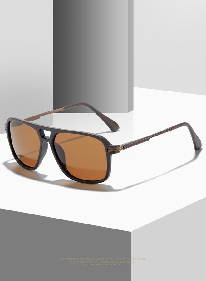 Sharpdo TR POLARIZED Square Sunglasses for Men UV Protection Casual Eye Ware - Image 3