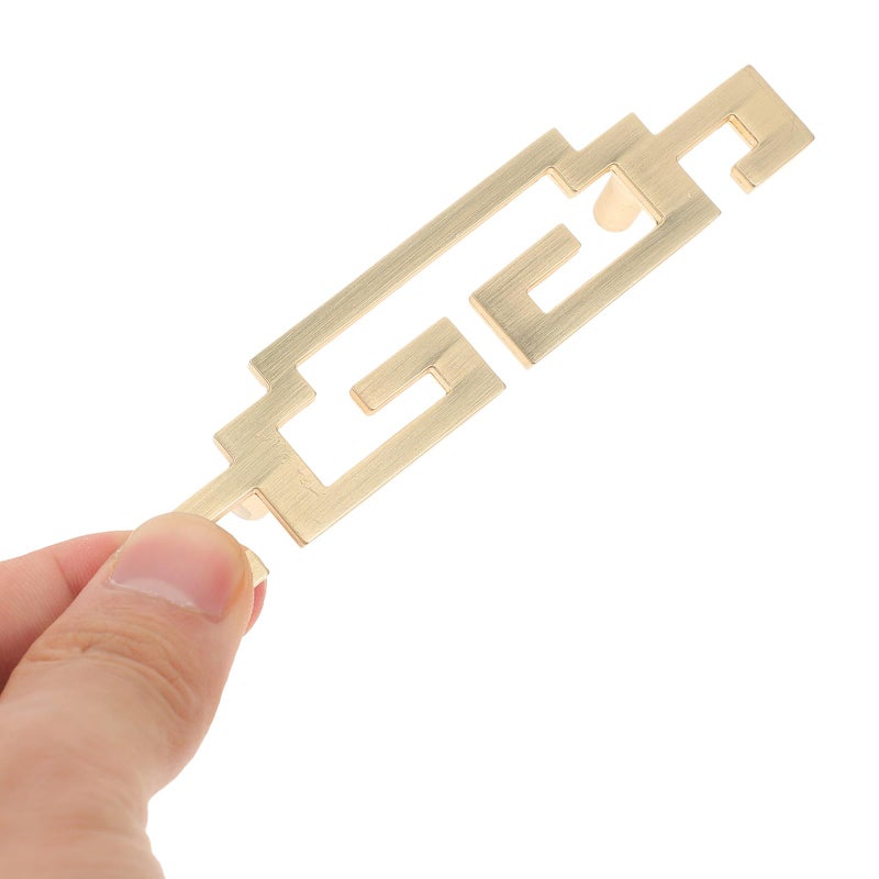 Geometric Cabinet Handles Metal Pulls 4Pcs Set For Kitchen Closet Furniture Hardware - Image 5