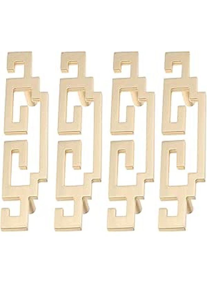 Geometric Cabinet Handles Metal Pulls 4Pcs Set For Kitchen Closet Furniture Hardware - Image 1