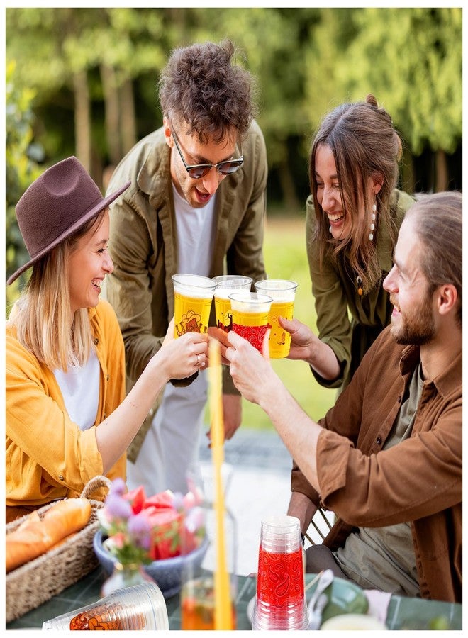 CUPLOOV 50Pcs Western Cowboy Plastic Cups,12 OZ Disposable Cowboy Themed Drinking Cups for Western Themed Parties, Tailgate Events,Wedding Birthday Party Supplies Decorations Favors - Image 2