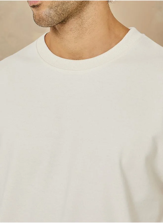 Styli Relaxed Fit Cotton Terry Sweatshirt
