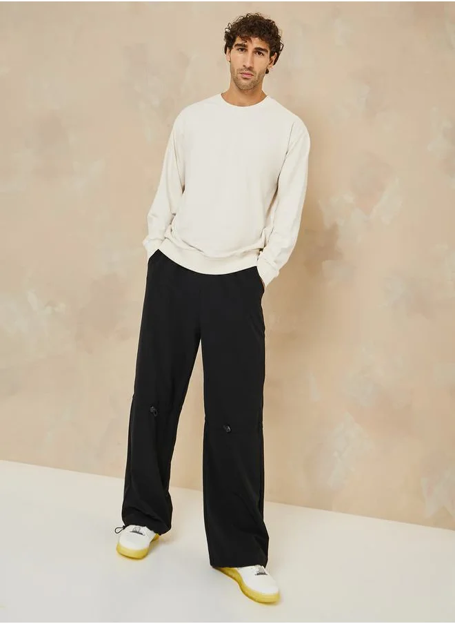 Styli Relaxed Fit Cotton Terry Sweatshirt