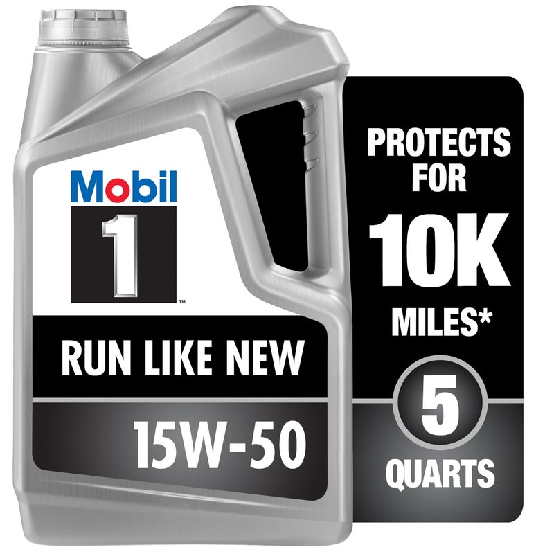 Mobil 1 Advanced Full Synthetic Motor Oil 15W50 5 Quart