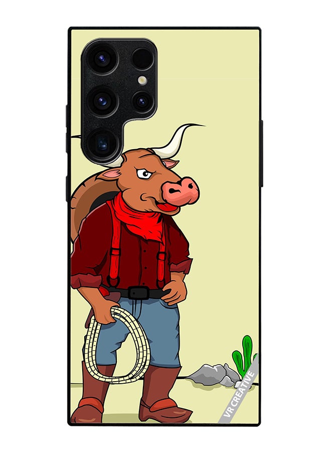 VR CREATIVE Protective Case Cover For Samsung Galaxy S25 Ultra Taurus Man Design Multicolour