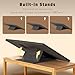 Tektalk 2000 Piece Foldable Jigsaw Puzzle Table with Cover 3TiltingAngle Plateau Lightweight Portable Felt Puzzle Board with 6 Sorting Drawers Dark Gray - Image 4