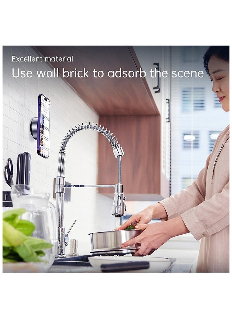 Vacuum Suction Phone Holder, Intelligent Car Mount Mobile Phone Holder Magnetic Universal Adsorption Bracket Vacuum Adsorption Stable Regular version (Type C)