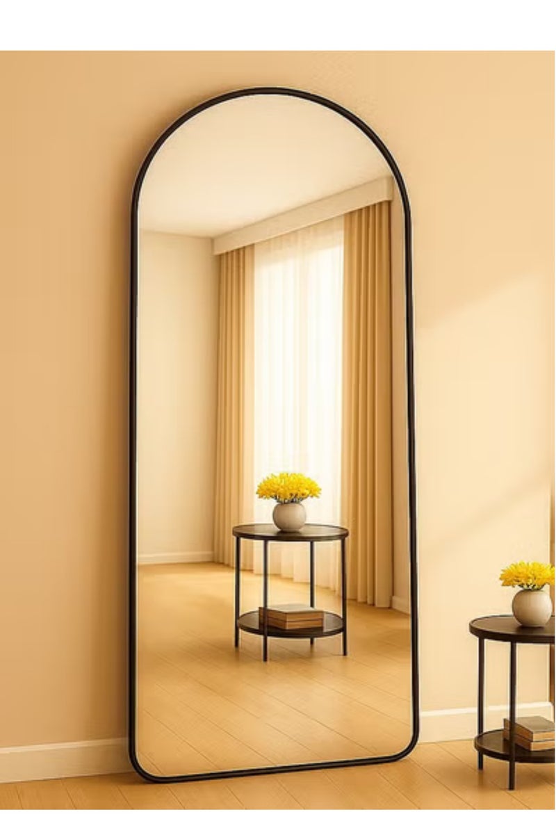 واي آند دي كامل طول عمودي قوس كبير عمودي مرآة خلع الملابس معلقة على الحائط مرآة مع قوس غرفة نوم مجلس الوزراء غرفة المعيشة 155x45cm - Image 1