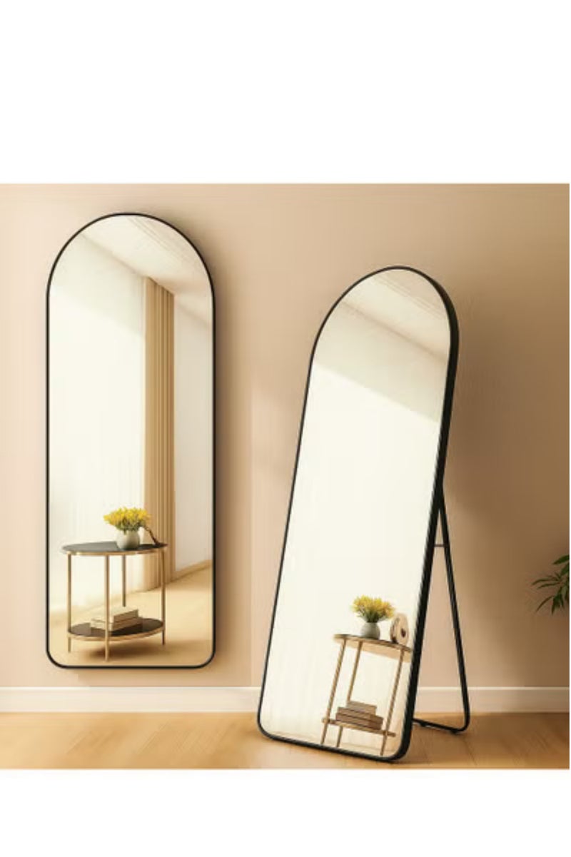 واي آند دي كامل طول عمودي قوس كبير عمودي مرآة خلع الملابس معلقة على الحائط مرآة مع قوس غرفة نوم مجلس الوزراء غرفة المعيشة 155x45cm - Image 2