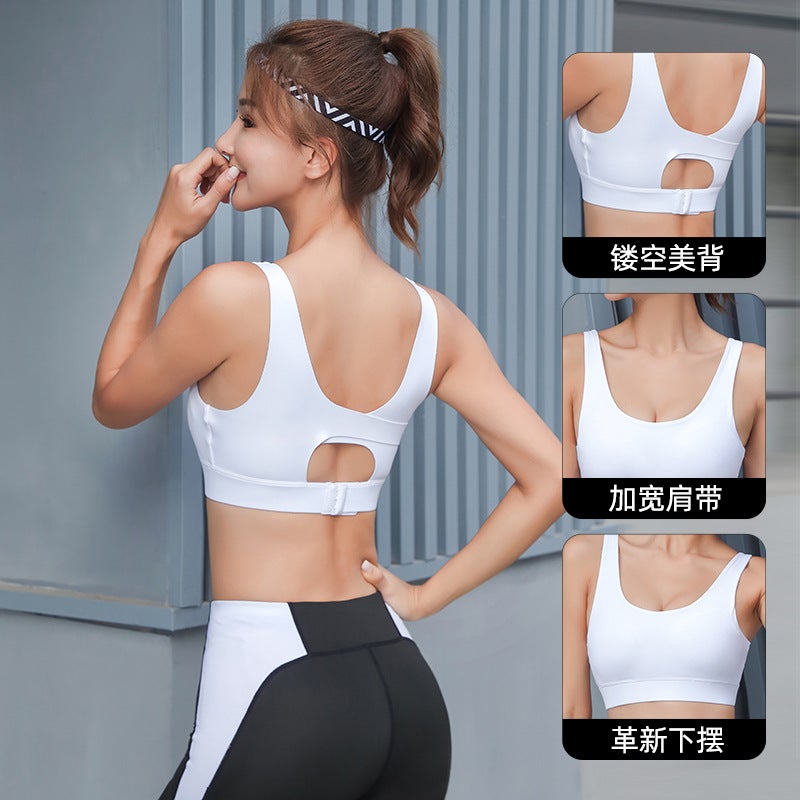Plus Size Sports Underwear Women'S Shock-Proof Chubby Girl Big Chest Small Running Bra Fitness Yoga Clothes Vest For 200Kg Bra - Image 3