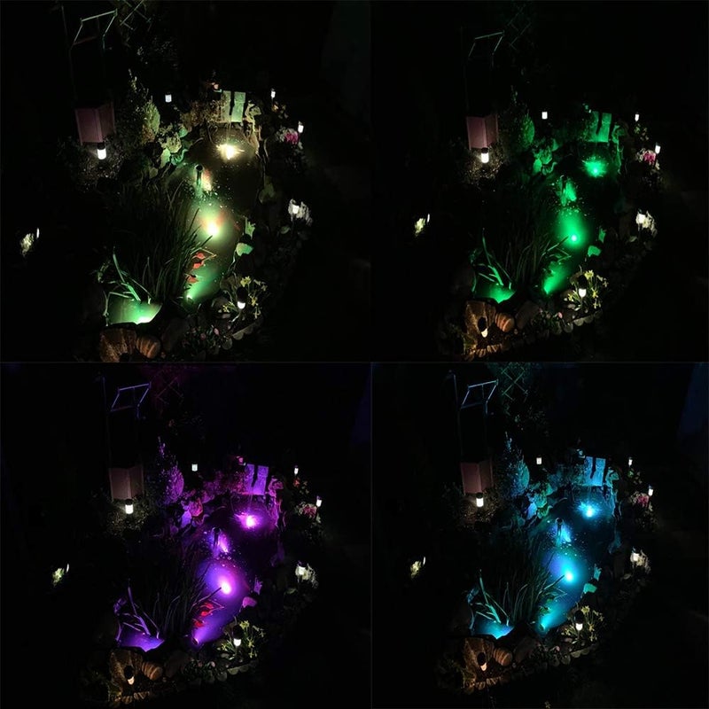 Solar Pond Lights Submersible RGB LED Underwater Spotlights, 3 Lamps 18 LEDs Solar Powered Garden Pool Fountain Lights IP68 Waterproof Landscape Lighting - Image 5
