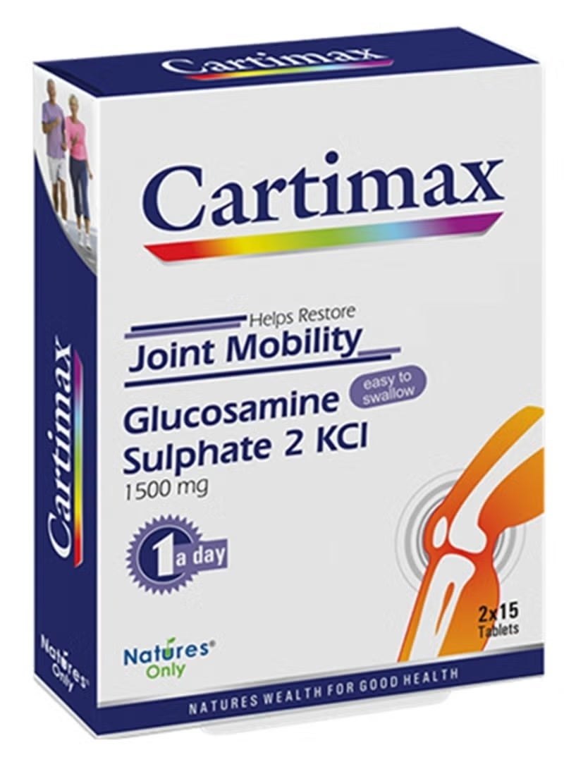 Cartimax Glucosamine Sulphate 1500mg Joint Mobility Tablets