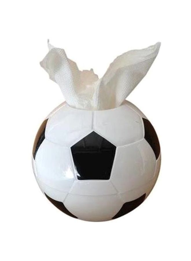 NIBEMINENT Football Design Tissue Box White/Black - Image 1