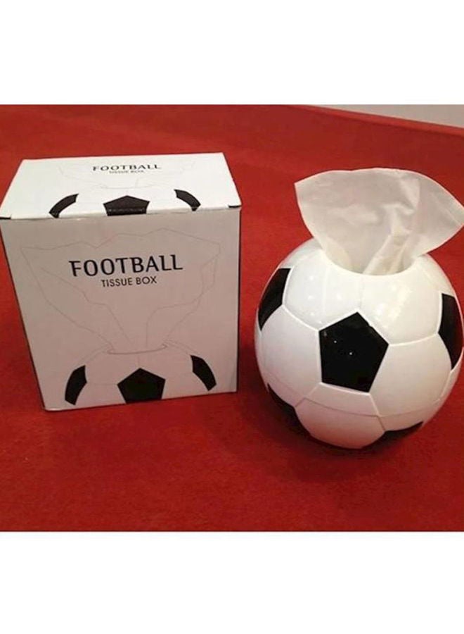 NIBEMINENT Football Design Tissue Box White/Black - Image 3