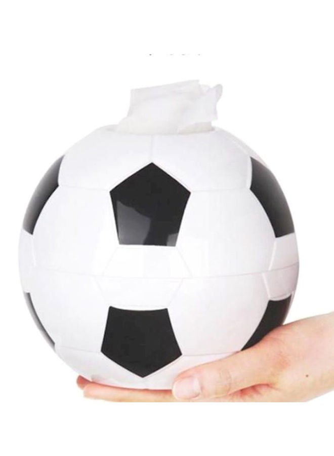 NIBEMINENT Football Design Tissue Box White/Black - Image 2