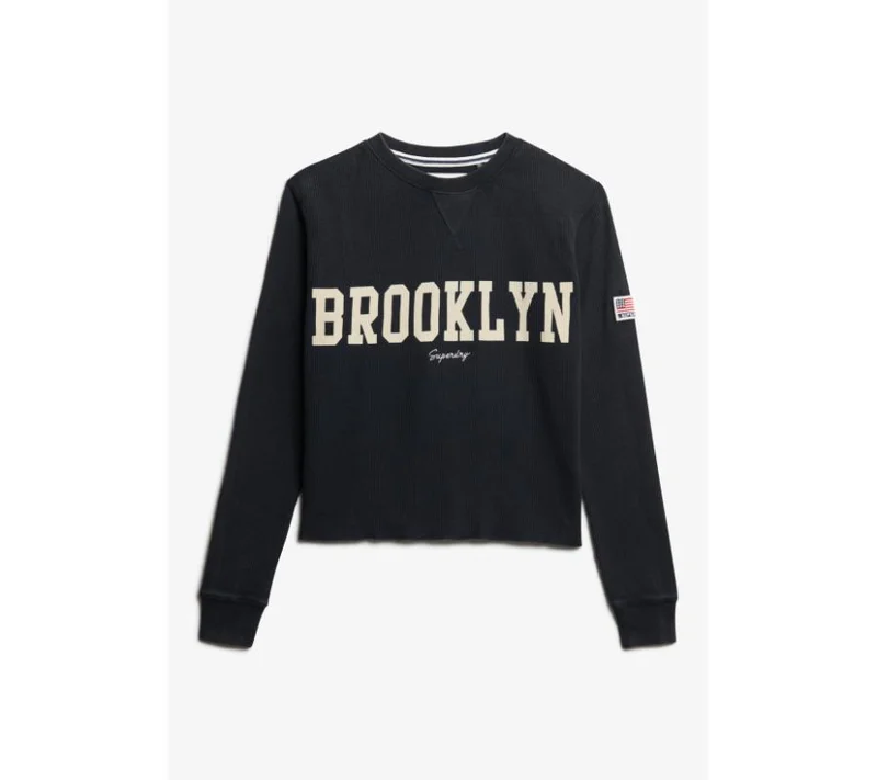 سوبر دراي Athletic Essential Graphic Long Sleeve Top