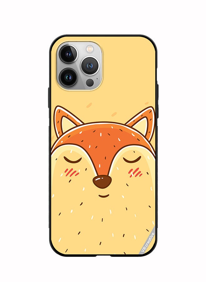 VR CREATIVE Protective Case Cover For Apple iPhone 12 Pro Max Sleeping Fox Design Multicolour - Image 1