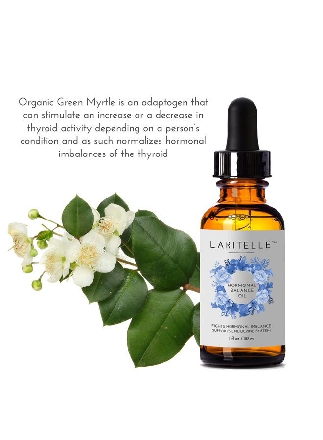 Laritelle Organic Hormonal Balance & Thyroid Support Treatment 1 oz | Fights Hormonal Imbalance, Supports Endocrine System| Normalizes Hormonal Imbalances of The Thyroid | Rejuvenating, Age Defying - Image 2