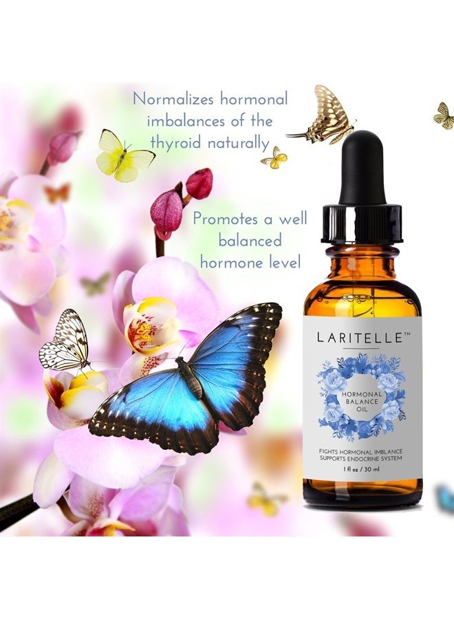 Laritelle Organic Hormonal Balance & Thyroid Support Treatment 1 oz | Fights Hormonal Imbalance, Supports Endocrine System| Normalizes Hormonal Imbalances of The Thyroid | Rejuvenating, Age Defying - Image 1