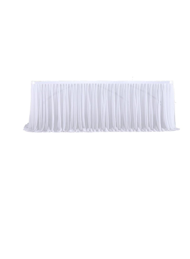 Wedding Table Skirts Birthday table skirt table cover Wedding Party Tutu Tulle Table Skirt Baby Shower Wedding Party Home Decor (Color : White） - Image 1