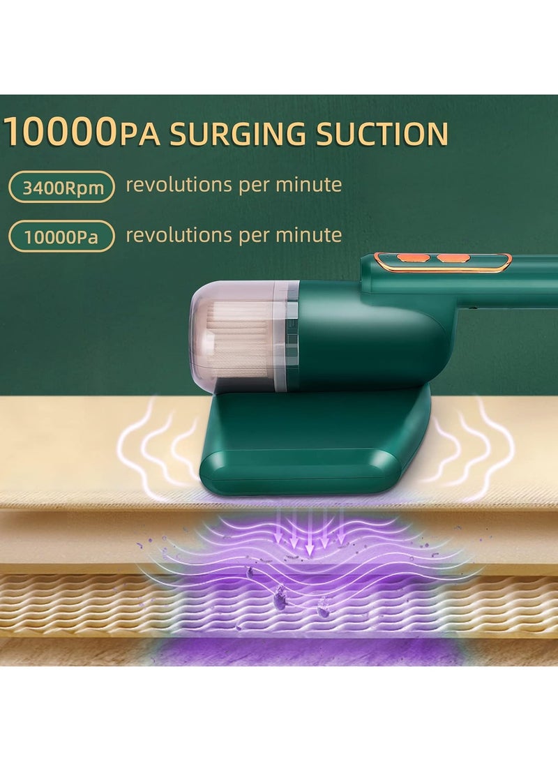 Bed Vacuum Cleaner,Handheld UV Mattress Vacuum Cleaner,Wireless Mite Remover Cleaning Machine,Bed Dust Vacuum Machine Effectively Clean Up Bed, Pillows, Cloth Sofas, and Carpets - Image 2