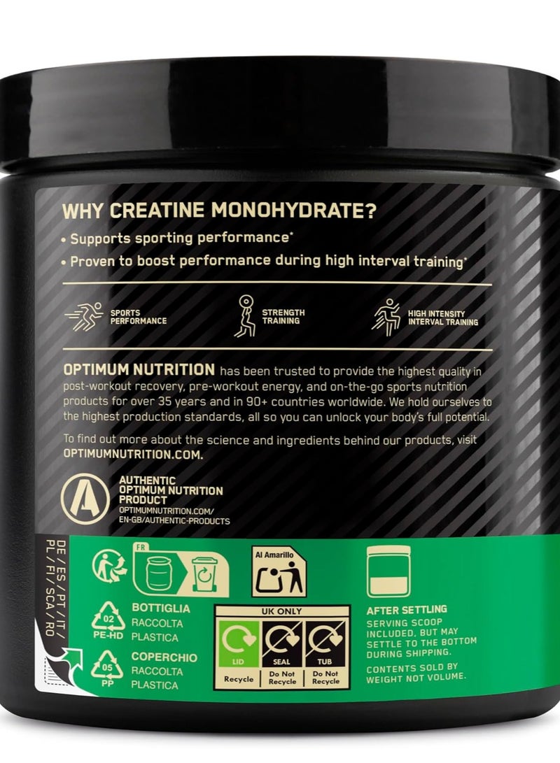 ON Optimum Nutrition Micronised Creatine 247.5g Blue Raspberry - Image 2