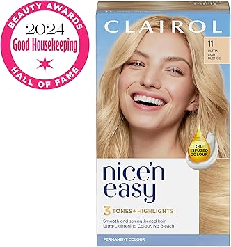 Clairol Nicen Easy Crme Natural Looking Oil Infused Permanent Hair Dye 11 Ultra Light Blonde - Image 2