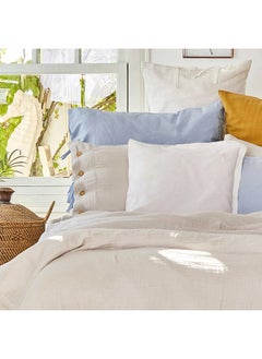 ebarza Karaca Home 4 Element Light Gray 100% Cotton Double Bedspread Air  - Image 1