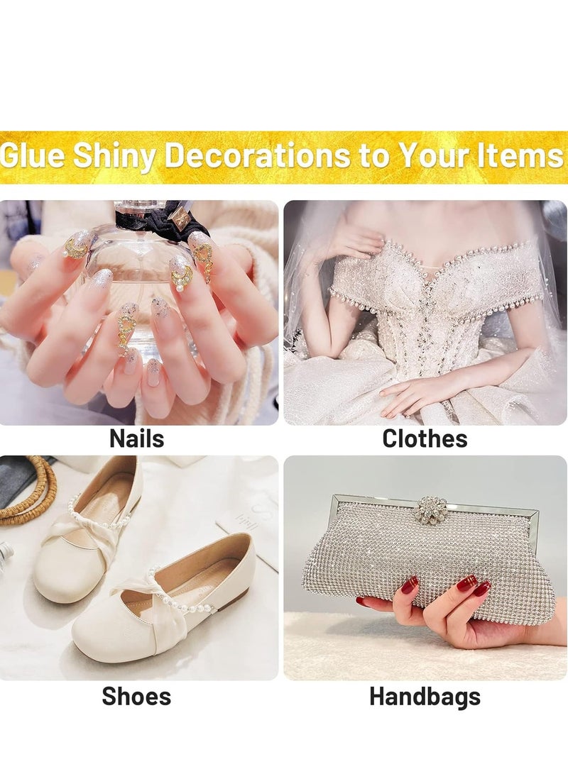 Captaintech B7000 Clear Glue, Metal with Precision Upgrade B-7000 Glues Paste Transparent Liquid Fusion for Jewelry for Fabric Bonding Phone Repair, Glass, Rhinestone Crafts 4 x15ML - Image 5