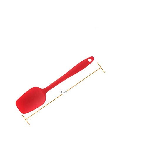 P-PLUS INTERNATIONAL Silicone Spatula Spoon, High Heat Resistant to 480°F | FDA Grade | Cooking Utensil Pack of 1 (Red) - Image 2