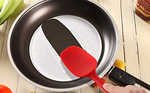 P-PLUS INTERNATIONAL Silicone Spatula Spoon, High Heat Resistant to 480°F | FDA Grade | Cooking Utensil Pack of 1 (Red) - Image 5