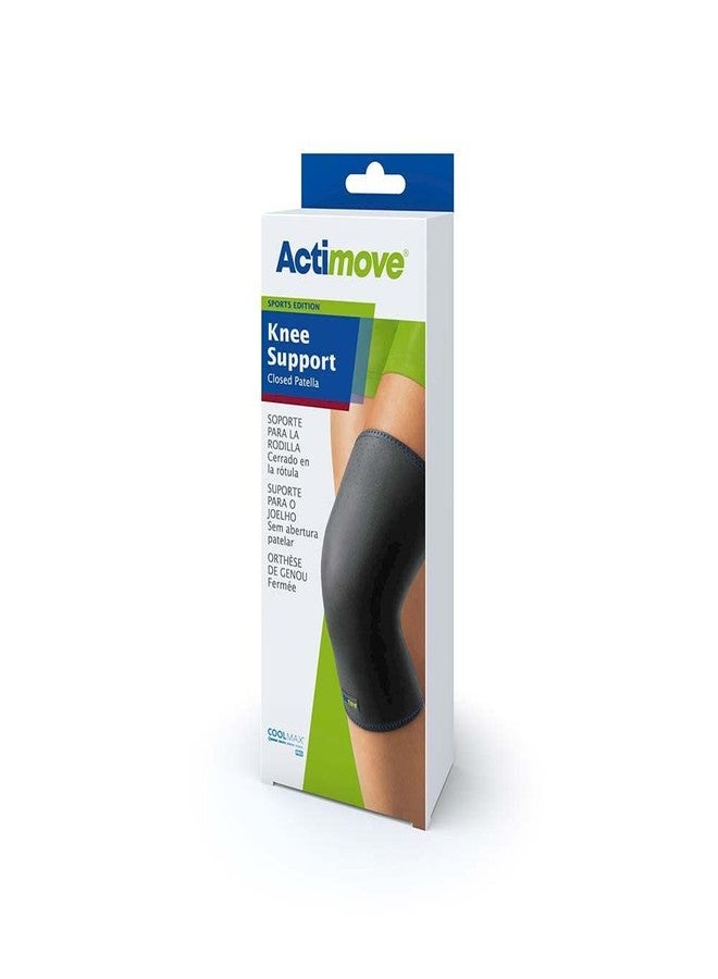 Actimove Sports Edition Knee Brace, Closed Patella | Compression Sleeve for ACL MCL Injury Recovery Support, Black, Medium - Image 3