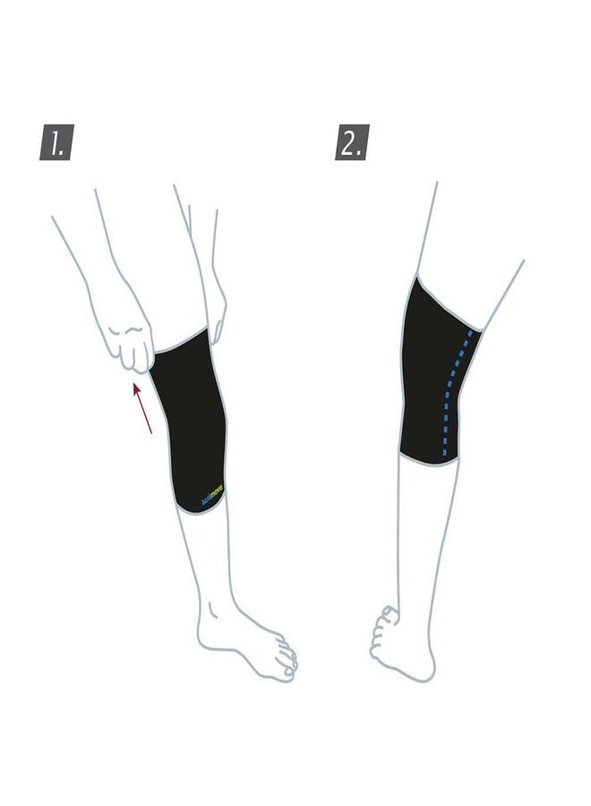 Actimove Sports Edition Knee Brace, Closed Patella | Compression Sleeve for ACL MCL Injury Recovery Support, Black, Medium - Image 4