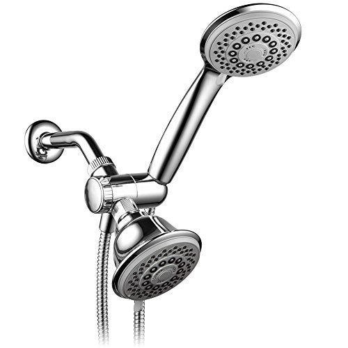 Hotel Spa AquaStorm 30-Setting SpiralFlo 3-Way High Pressure Luxury Shower Head/Handheld Showerhead Combo with Water Saving Economy Mode/Chrome - Image 1