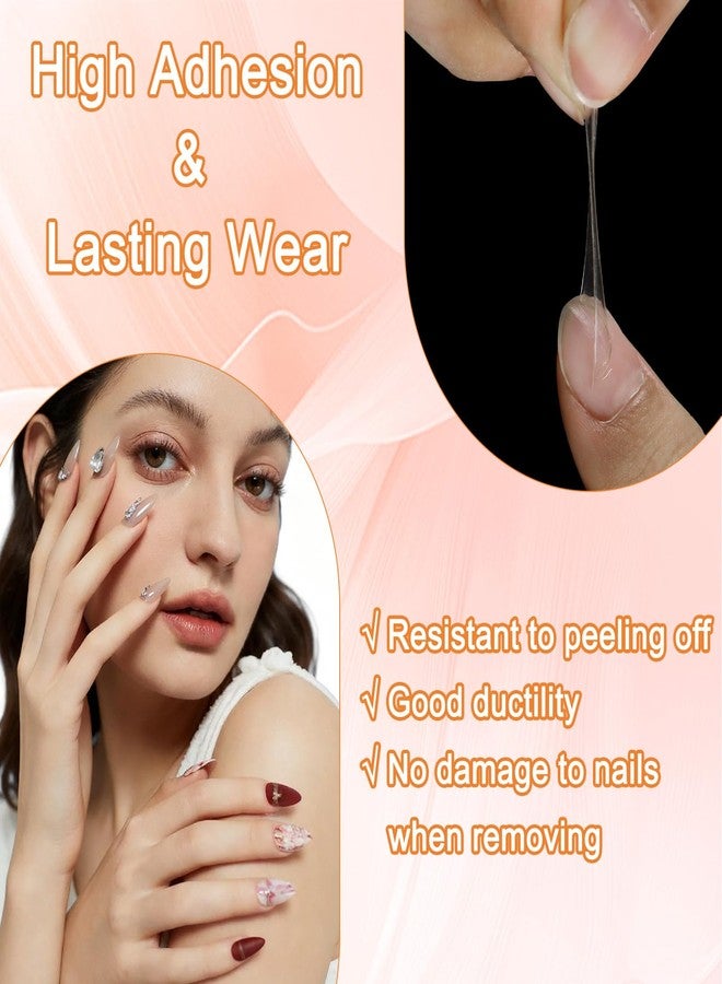 FNNZ 300 Pcs (10 Sheets) Nail Adhesive Tabs, Ultra Thin Double-Sided Nail Sticky Tabs for Press on, 15 Sizes Jelly Nail Glue Stickers Waterproof Press on Nail Sticky Tabs for Manicure Nail Accessories - Image 3
