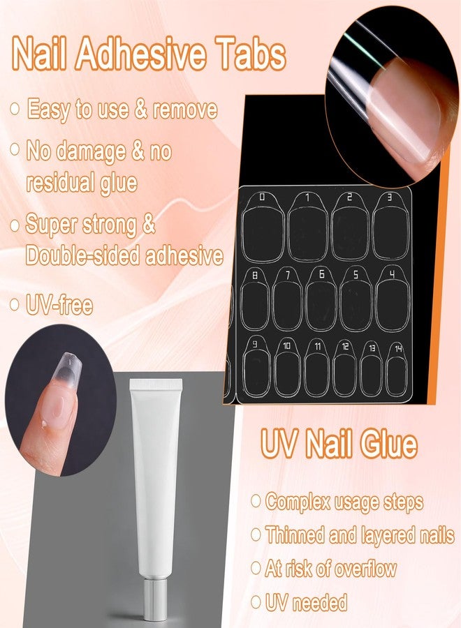 FNNZ 300 Pcs (10 Sheets) Nail Adhesive Tabs, Ultra Thin Double-Sided Nail Sticky Tabs for Press on, 15 Sizes Jelly Nail Glue Stickers Waterproof Press on Nail Sticky Tabs for Manicure Nail Accessories - Image 5