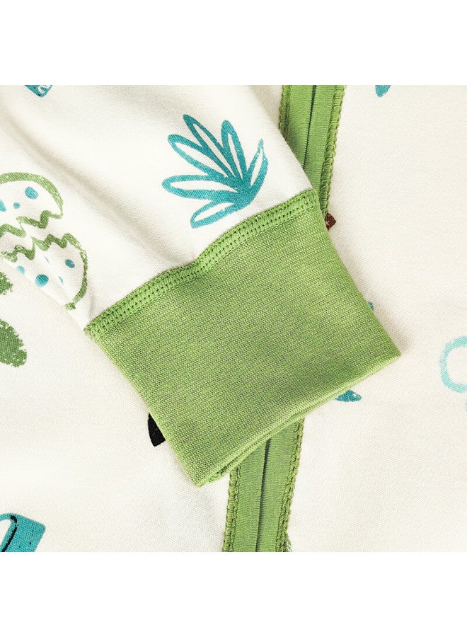 Zisehy Zisehuayu Baby Split-leg Sleeping Bag, Children's Spring And Autumn Pajamas, Boys' Anti-kick Blanket Sleeping Bag, Green, Size 100 - Image 2