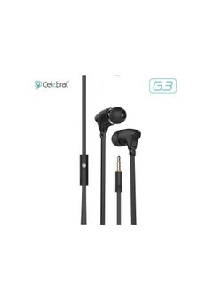 Celebrate Celebrat G3 - Stereo Call Music Earphones- Black 