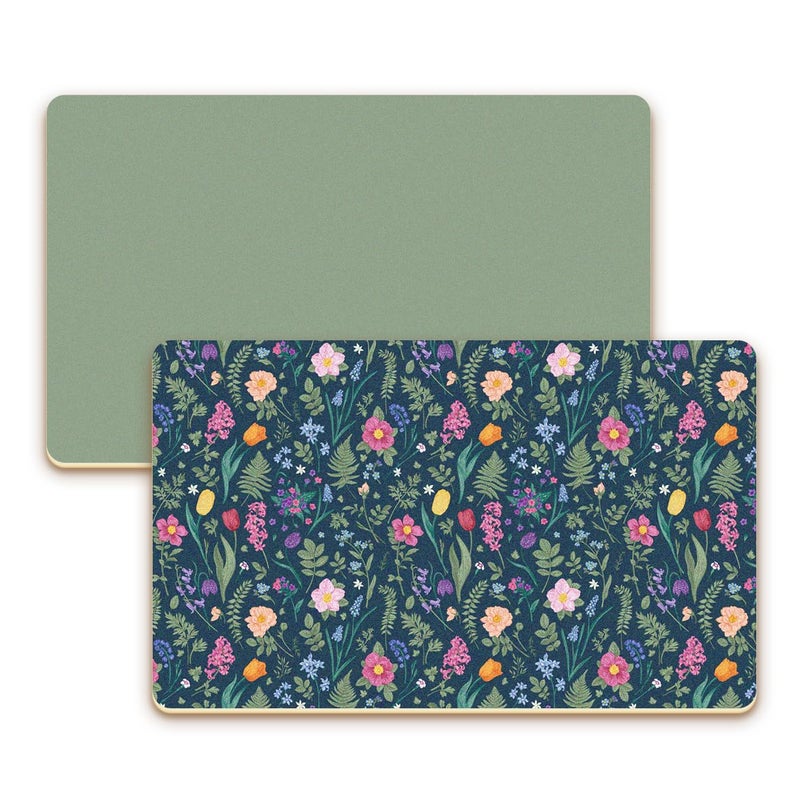 Haevola 2Pack Premium Dish Drying Mat Coffee Bar Mat Drainer Rack for Kitchen Counter Decor Super Absorbent Drying Matt Coffee Station Mat Machine Safe 12 x 195 Fern Florals - Image 2