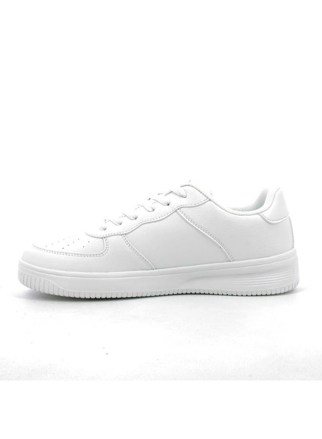 Lumberjack Men's White Casual Sneakers | Lightweight Lace-Up Walking Shoes | Comfortable Everyday Fashion Shoes | Durable Low-Top Lifestyle Sneakers - Image 3