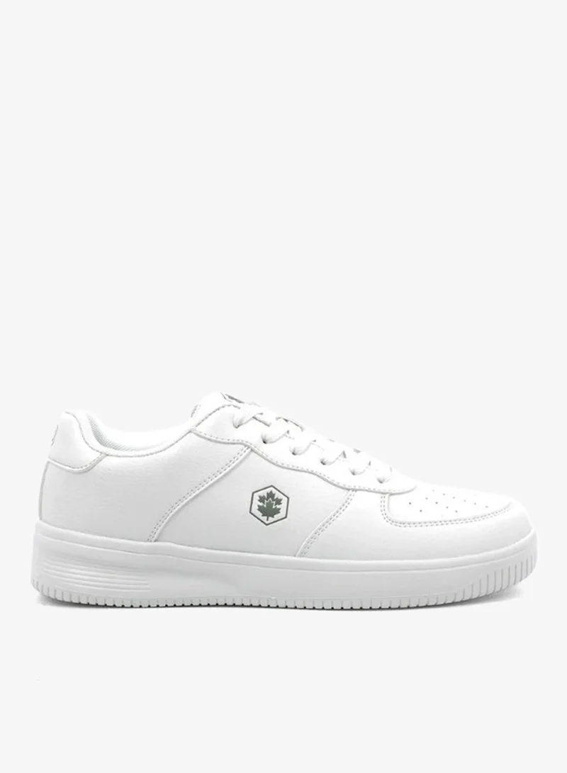 Lumberjack Men's White Casual Sneakers | Lightweight Lace-Up Walking Shoes | Comfortable Everyday Fashion Shoes | Durable Low-Top Lifestyle Sneakers
