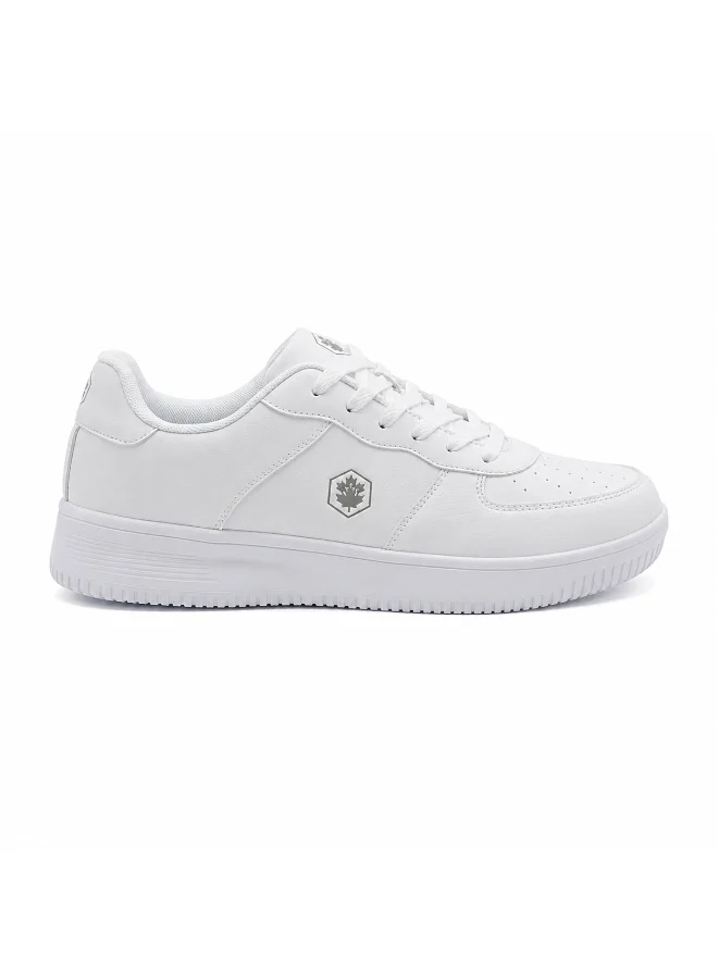 Lumberjack Lumberjack Men's White Casual Sneakers | Lightweight Lace-Up Walking Shoes | Comfortable Everyday Fashion Shoes | Durable Low-Top Lifestyle Sneakers