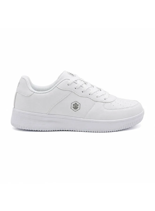 Lumberjack Lumberjack Men's White Casual Sneakers | Lightweight Lace-Up Walking Shoes | Comfortable Everyday Fashion Shoes | Durable Low-Top Lifestyle Sneakers