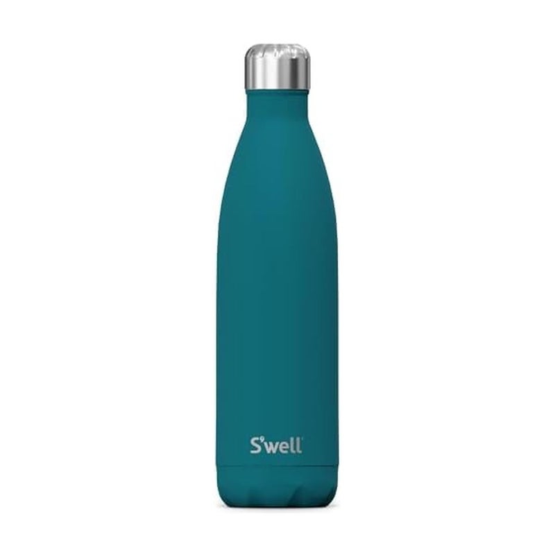 S'well Stainless Steel Water Bottle, 25oz, Peacock Blue, Triple Layered Vacuum Insulated Containers Keeps Drinks Cold for 48 Hours and Hot for 24, BPA Free, Perfect for On the Go - Image 1
