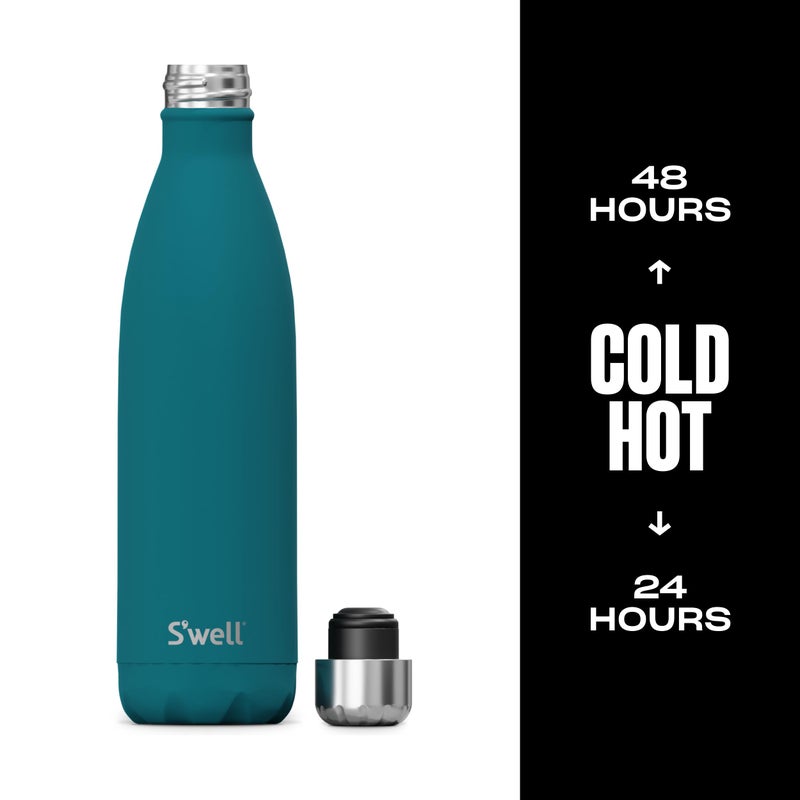 S'well Stainless Steel Water Bottle, 25oz, Peacock Blue, Triple Layered Vacuum Insulated Containers Keeps Drinks Cold for 48 Hours and Hot for 24, BPA Free, Perfect for On the Go - Image 2