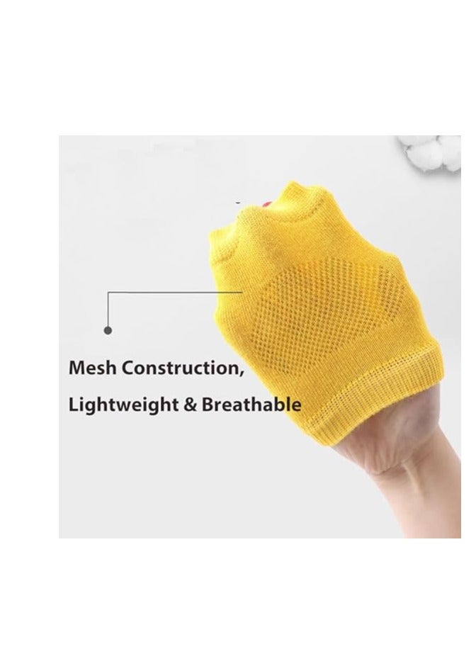 فلوشرينيك 5 أزواج من وسادات الركبة للأطفال الرضع للزحف، جوارب ركب الأطفال الصغار المضادة للانزلاق للمشي والزحف، وسادات ركب الأطفال السميكة المرنة القابلة للتنفس، واقيات الركبة الناعمة للأطفال من 0-3 سنوات للأطفال الصغار البنات والبنين - Image 3